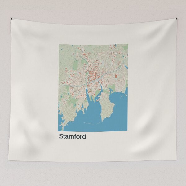 Item preview, Stamford Minimalistic Map Art designed and sold by MapsNerd.