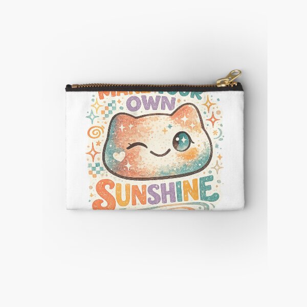 Item preview, Make Your Own Sunshine Cute Cat Retro Positive Quote Kawaii Art Design designed and sold by inkoutninja.