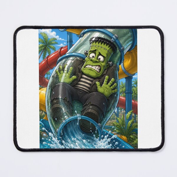 Item preview, Green Monster Water Slide Vacation Disaster designed and sold by ComedyInkFactor.