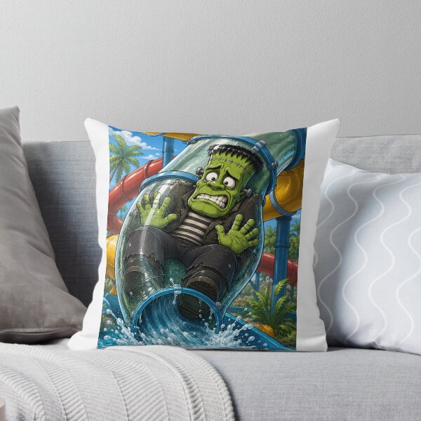 Item preview, Green Monster Water Slide Vacation Disaster designed and sold by ComedyInkFactor.