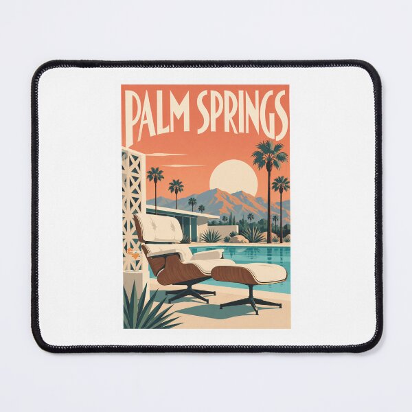 Item preview, Palm Springs Mid Century Lounge Chair Poster designed and sold by Beyond Destinations.