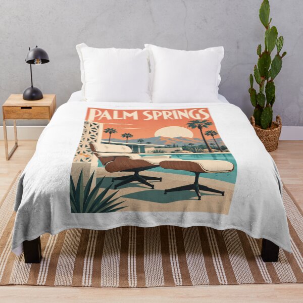 Item preview, Palm Springs Mid Century Lounge Chair Poster designed and sold by Beyond Destinations.