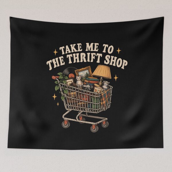 Item preview, Take Me To The Thrift Shop Vintage Thrifting Lover Retro Cottagecore Treasure Hunters designed and sold by Lina Caro.