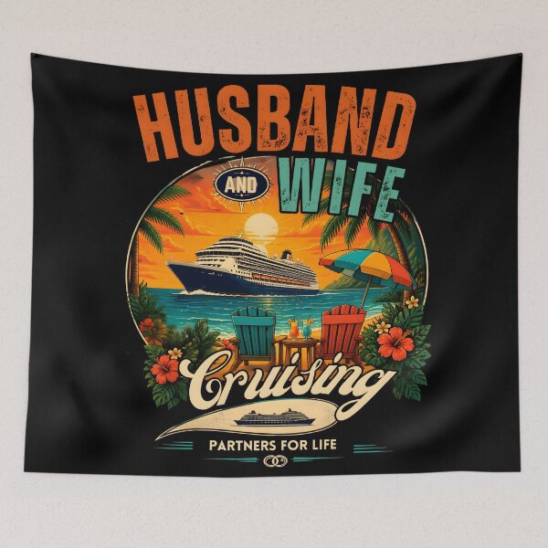 Item preview, Husband And Wife Cruising Partners For Life Cruise Vacation designed and sold by LeSoniPapaPrint.