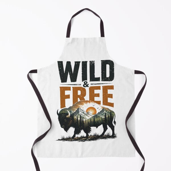 Item preview, Wild & Free Bison Mountain Wilderness Outdoor Adventure Design designed and sold by CKADigital.