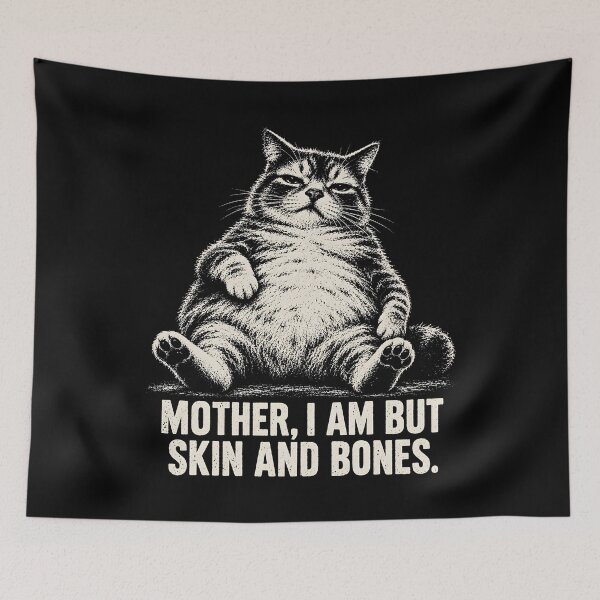Item preview, Mother I am But Skin and Bones Funny Cat Mom Cat Lover designed and sold by Emmatshirt1.
