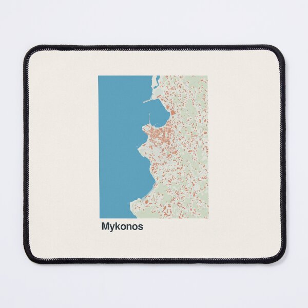 Item preview, Mykonos Minimalistic Map Art designed and sold by MapsNerd.