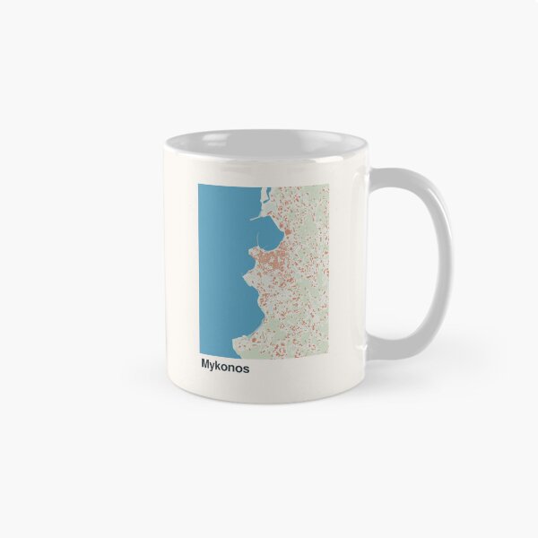 Item preview, Mykonos Minimalistic Map Art designed and sold by MapsNerd.