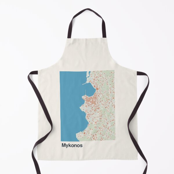 Item preview, Mykonos Minimalistic Map Art designed and sold by MapsNerd.
