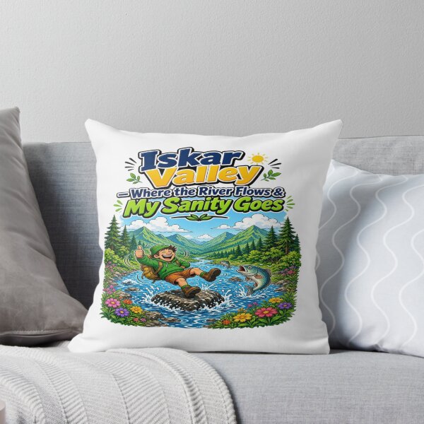 Item preview, Iskar Valley: Where the River Flows & My Sanity Goes T-Shirt designed and sold by Sushikidsntoddlers.