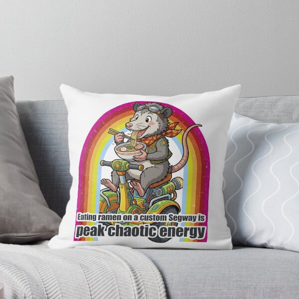Item preview, Ramen Eating Opossum on Custom Segway Chaotic Energy Funny Anime Style designed and sold by LOVEARTDESIGN.