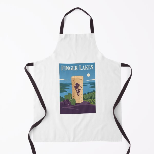 Item preview, Finger Lakes Wine Cork Travel Poster designed and sold by Beyond Destinations.
