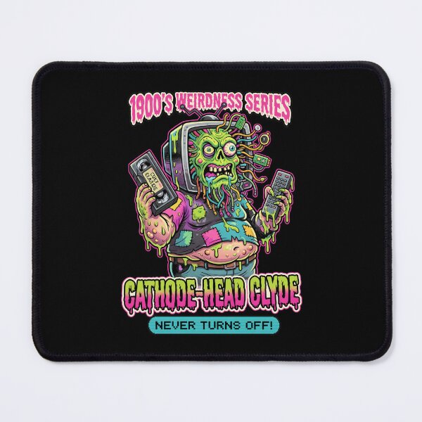 Item preview, Cathode-Head Clyde 1980's Weirdness Retro TV Zombie designed and sold by WalkercKenziec.