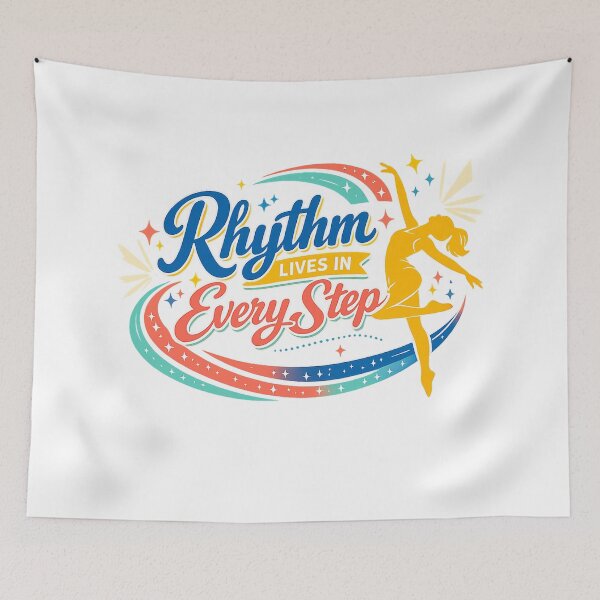 Item preview, Rhythm Lives in Every Step Dance Lover Colorful Dancer Inspirational Art designed and sold by inkoutninja.