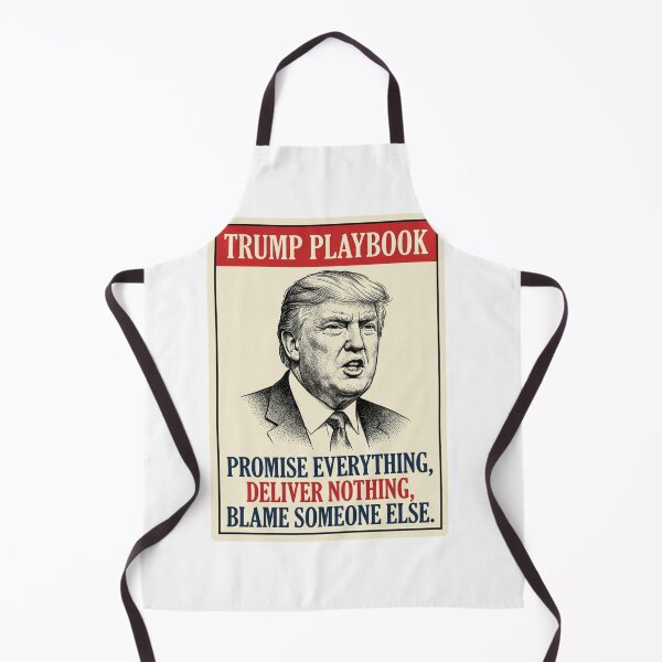 Item preview, Trump Playbook Promise Deliver Blame Anti Trump Satirical Political Illustration designed and sold by raedattia.