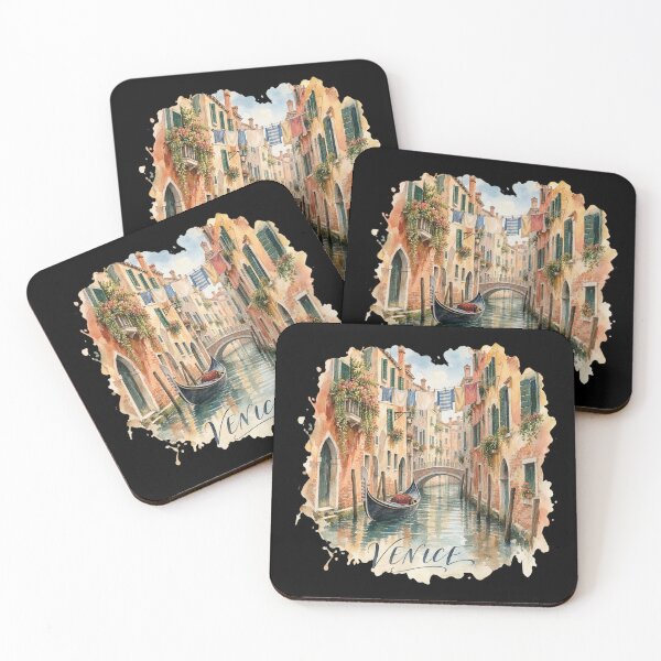 Item preview, Venice Canal Watercolor | Gondola Italy Illustration designed and sold by Ela-graphicwiz.