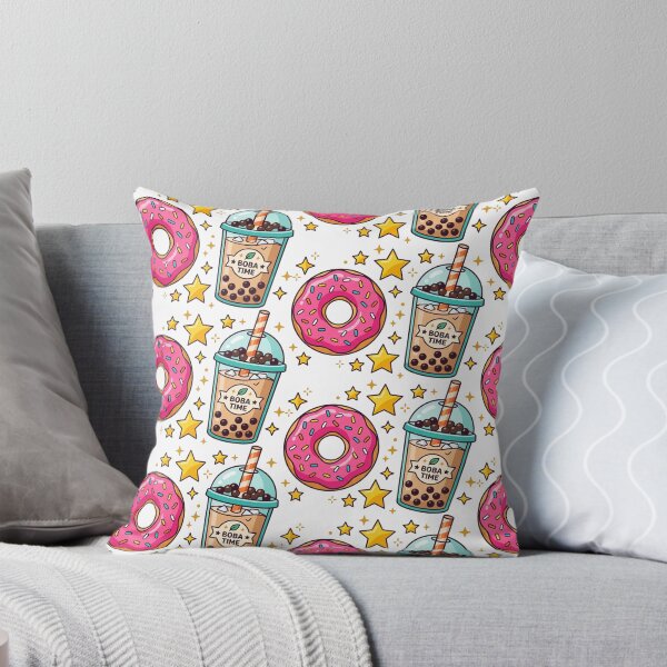 Item preview, Sweet Boba Time and Pink Sprinkle Donut designed and sold by vienaphi.