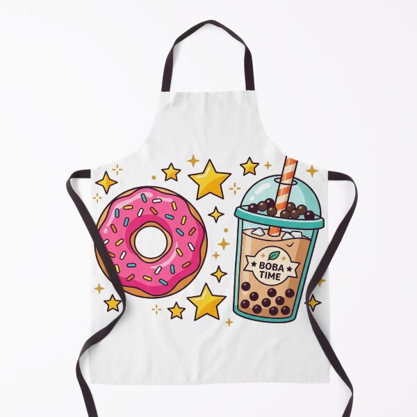 Item preview, Sweet Boba Time and Pink Sprinkle Donut designed and sold by vienaphi.