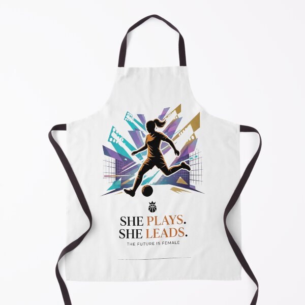 Item preview, She Plays She Leads Future Women’s Football Star Inspirational Design designed and sold by CKADigital.
