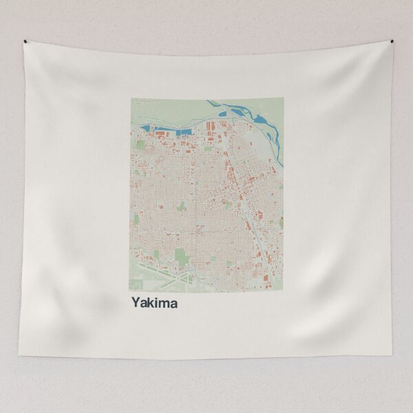 Item preview, Yakima Minimalistic Map Art designed and sold by MapsNerd.
