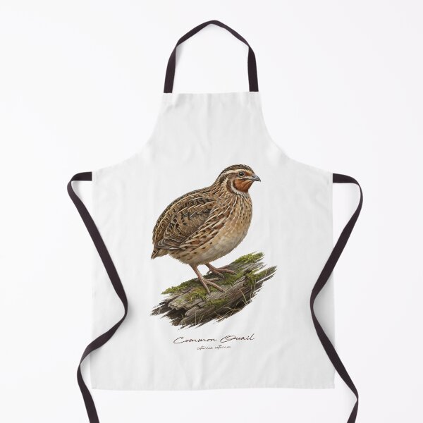 Item preview, Common Quail on Mossy Log Bird Illustration designed and sold by Takeda-art.