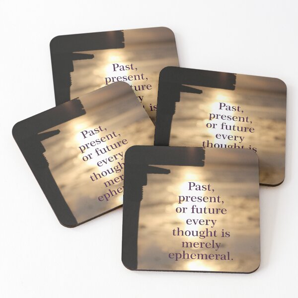 Item preview, Mindful Moments Ephemeral Thoughts Quote designed and sold by Eclipse-Whisper.