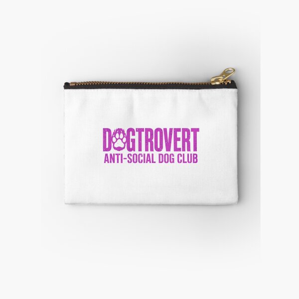 Item preview, Dogtrovert Anti-Social Dog Club - Pink Distressed Paw Typography designed and sold by ylva-nLoeb.