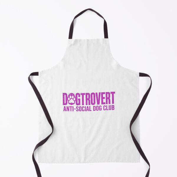 Item preview, Dogtrovert Anti-Social Dog Club - Pink Distressed Paw Typography designed and sold by ylva-nLoeb.