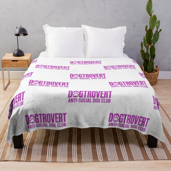 Item preview, Dogtrovert Anti-Social Dog Club - Pink Distressed Paw Typography designed and sold by ylva-nLoeb.