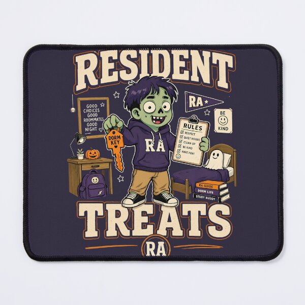 Item preview, Resident Advisor Treats Funny Zombie RA Halloween designed and sold by CloudyCatArt.