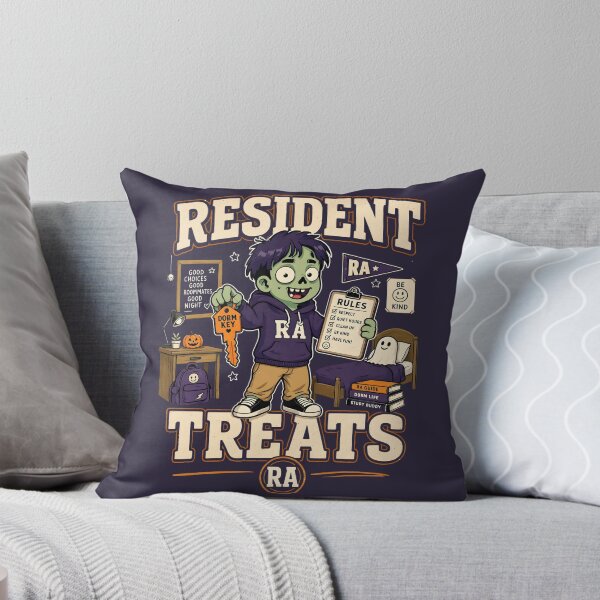 Item preview, Resident Advisor Treats Funny Zombie RA Halloween designed and sold by CloudyCatArt.