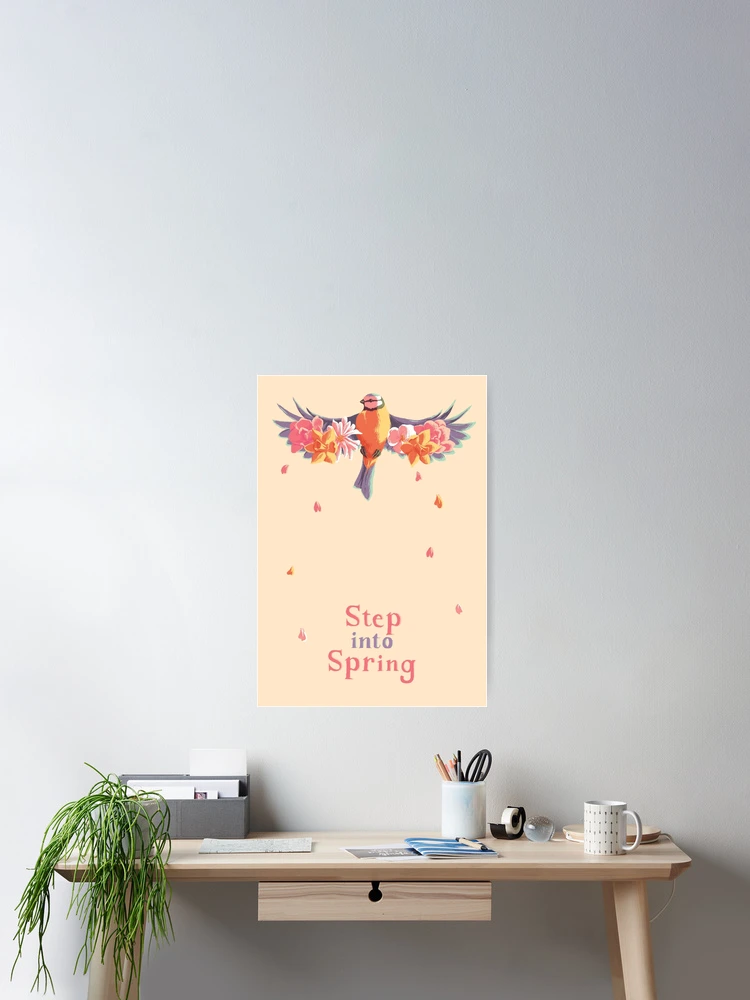 Thumbnail 2 of 3, Poster, Step Into Spring designed and sold by Scootdraws.