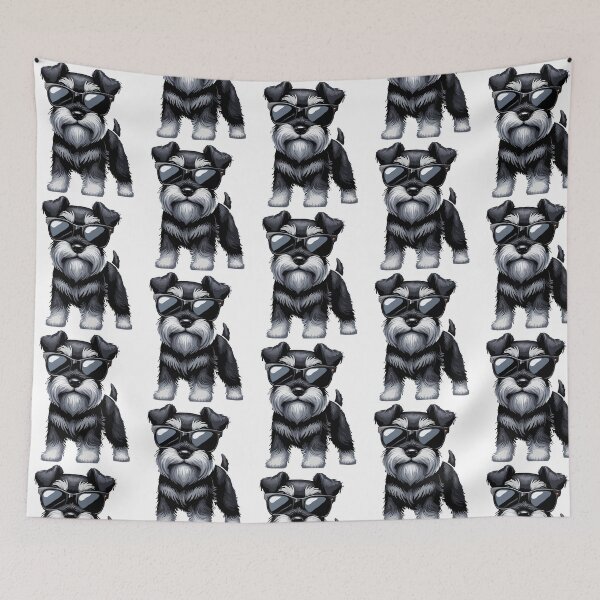 Item preview, Miniature Schnauzer Dog With Sunglasses designed and sold by uza-nHornber.