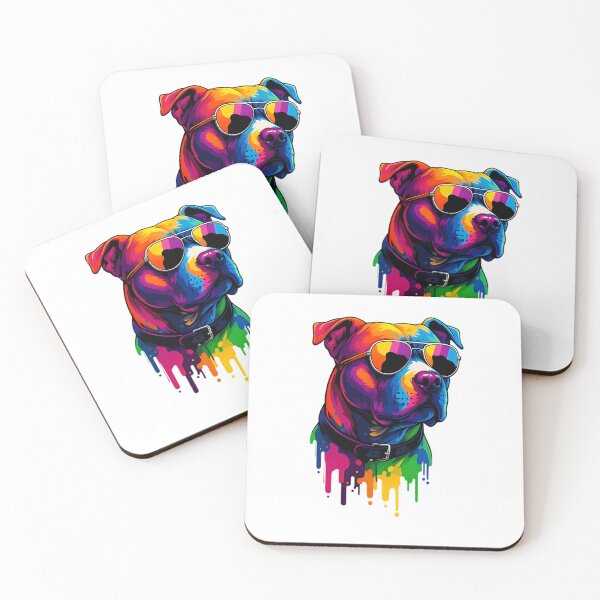 Item preview, Pitbull Dog With Sunglasses  Funny Cool Dog designed and sold by uza-nHornber.