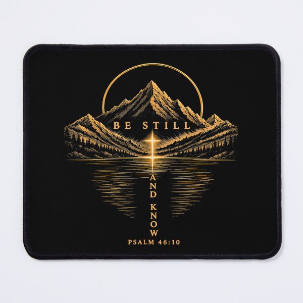 Item preview, Be Still and Know Psalm 46:10 Christian Mountain Faith designed and sold by RenettaFunky.