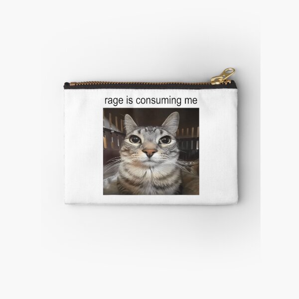 Item preview, Rage Is Consuming Me Silly Staring Cat Meme designed and sold by uza-nHornber.