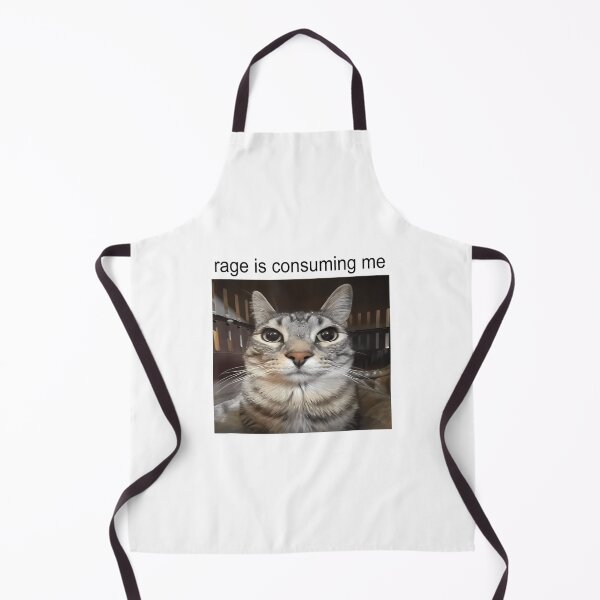 Item preview, Rage Is Consuming Me Silly Staring Cat Meme designed and sold by uza-nHornber.