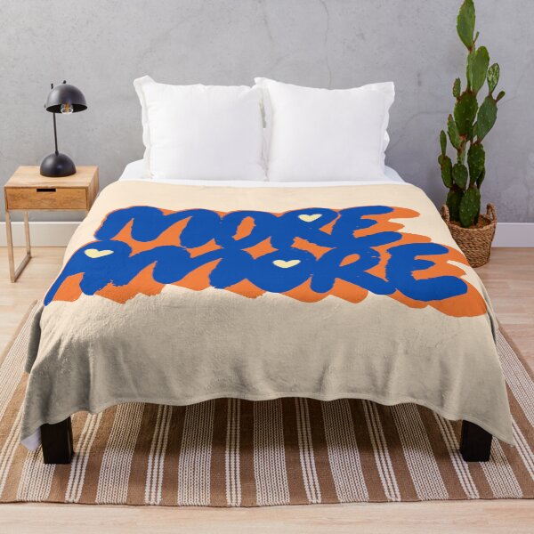 Item preview, More Amore Cute Retro Heart Typographic in Matisse Vibe designed and sold by nineFlorals.