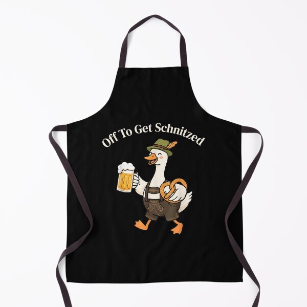 Item preview, Off to Get Schnitzeled Funny Goose Oktoberfest German Beer designed and sold by RenettaFunky.