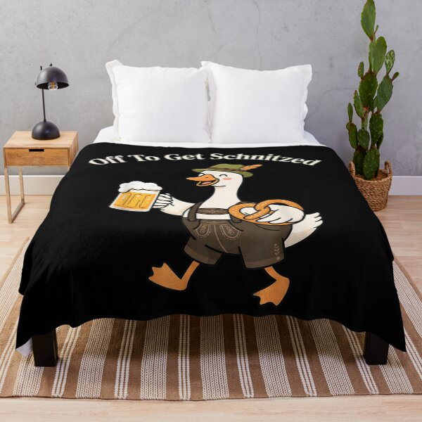 Item preview, Off to Get Schnitzeled Funny Goose Oktoberfest German Beer designed and sold by RenettaFunky.