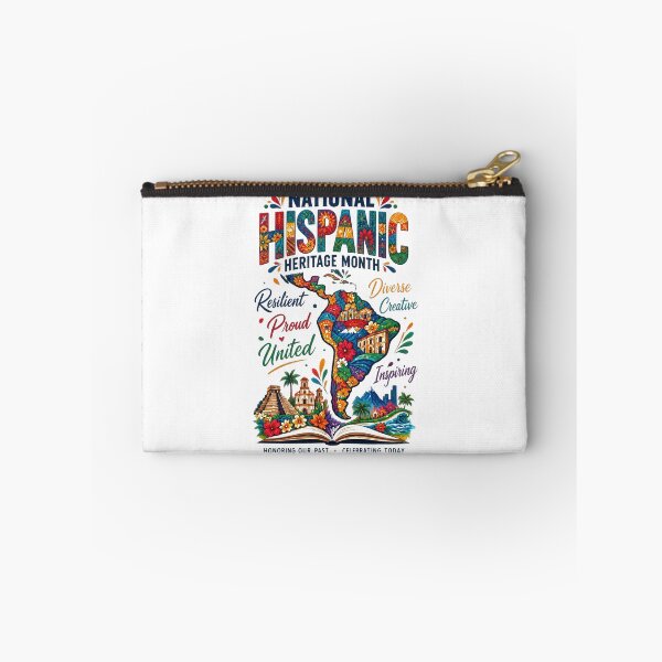 Item preview, National Hispanic Heritage Month – Resilient, Proud & United Cultural Map Art designed and sold by CKADigital.