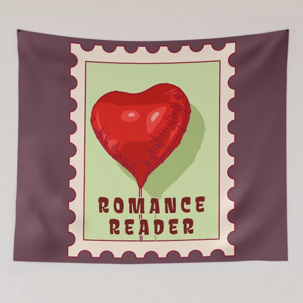 Item preview, Romance reader - vintage stamp designed and sold by Neadoodles.