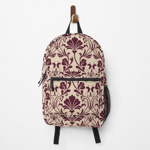 Item preview, Burgundy Cream Damask Floral Seamless Pattern designed and sold by Jyoti Digital Artist.