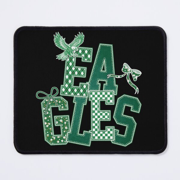 Item preview, Eagles Green Coquette Bow Distressed Football Sports Team Spirit designed and sold by RockTheFeal.