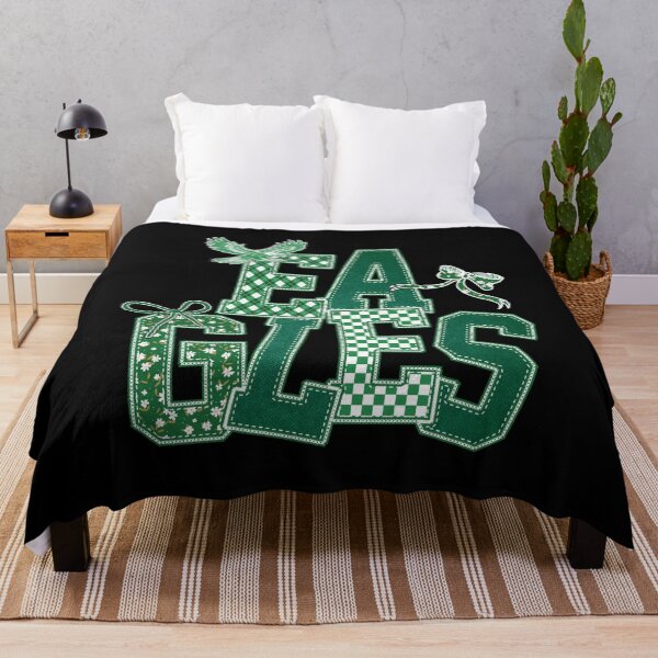 Item preview, Eagles Green Coquette Bow Distressed Football Sports Team Spirit designed and sold by RockTheFeal.