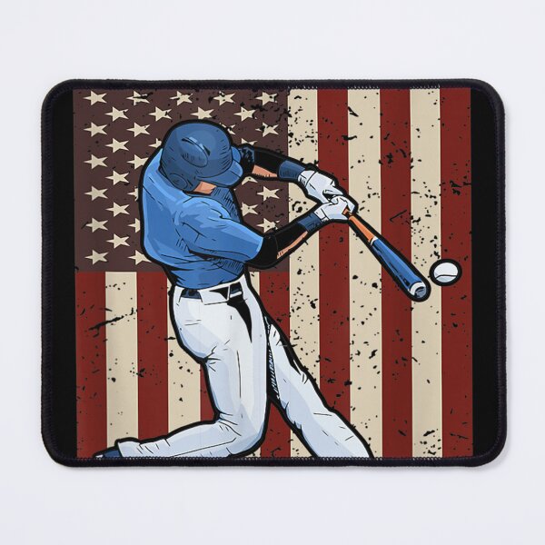 Item preview, Behind Every Baseball Player Is A Baseball Dad Vintage US Flag designed and sold by WhimsyWeird.