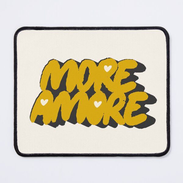 Item preview, More Amore Cute Retro Heart Typographic in 90s Grunge designed and sold by nineFlorals.
