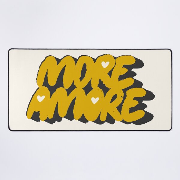 Item preview, More Amore Cute Retro Heart Typographic in 90s Grunge designed and sold by nineFlorals.