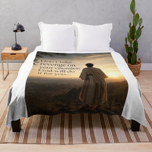 Item preview, God Will Avenge Christian Quote and Jesus Illustration designed and sold by Nela-&-Lena.