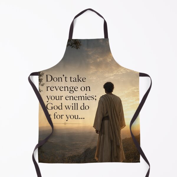 Item preview, God Will Avenge Christian Quote and Jesus Illustration designed and sold by Nela-&-Lena.